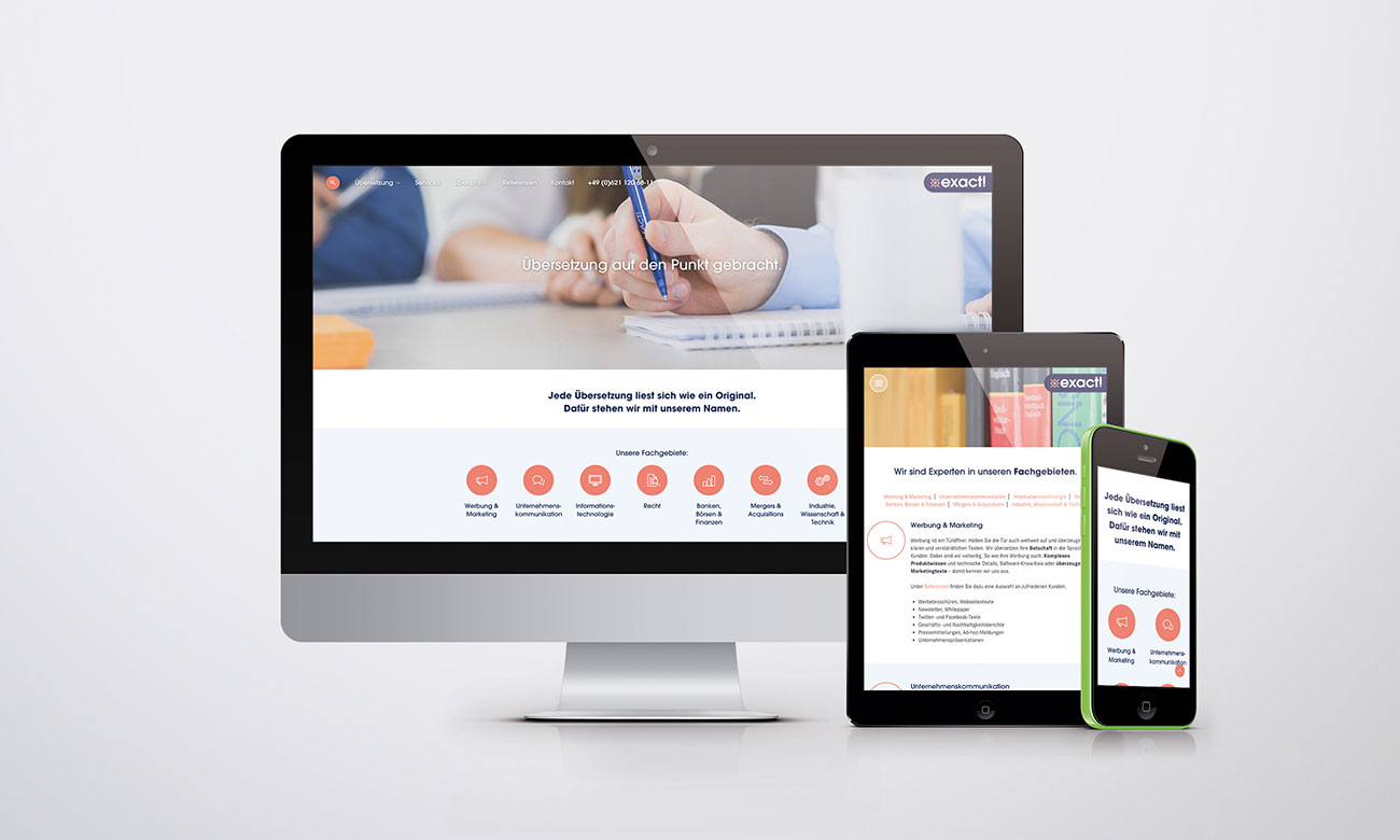 exact! Website Relaunch